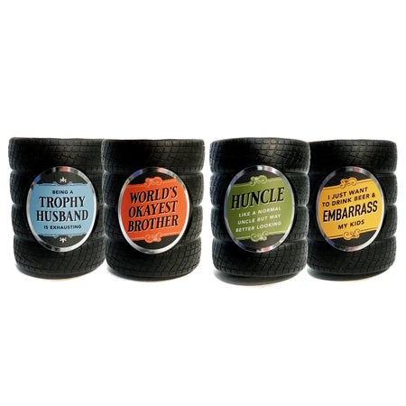 Man Cave - Assorted Rubber Tire Drink Holders