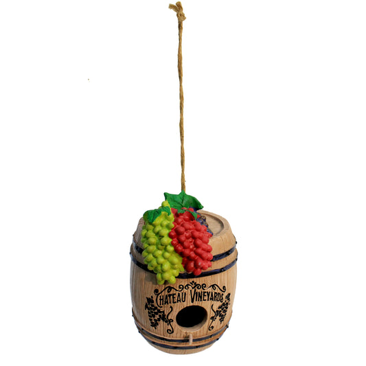 Wine Barrel Birdhouse