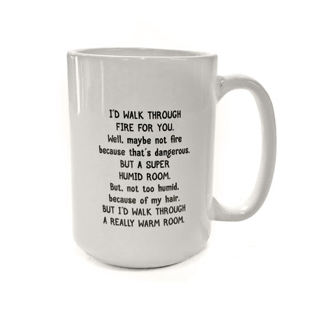 Ceramic Mug, Walking Thru Fire, 15oz