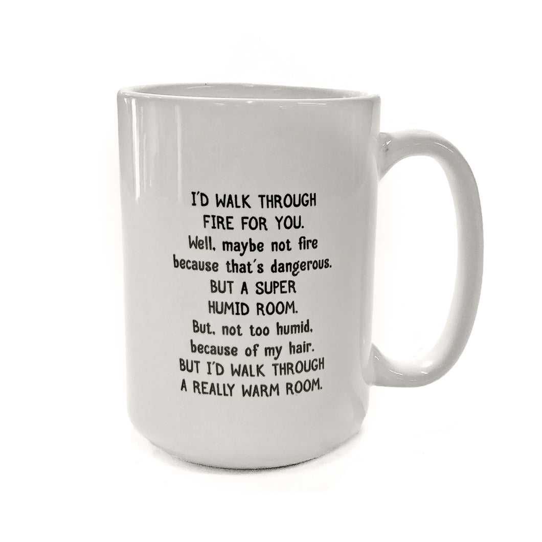 Ceramic Mug, Walking Thru Fire, 15oz