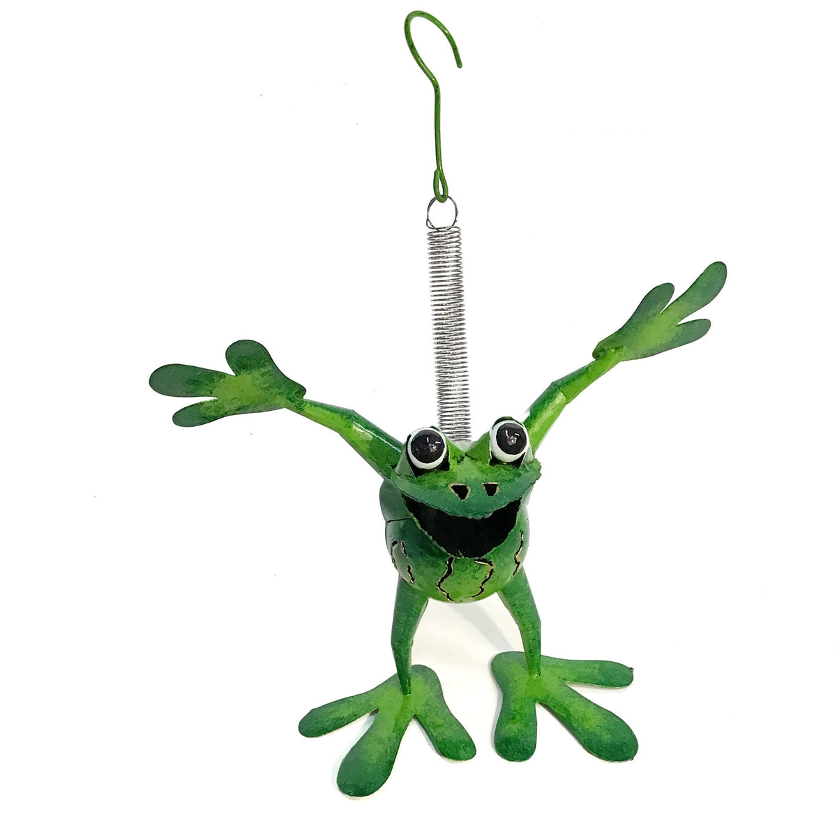 Bouncy Sammy, Hanging Frog Sculpture