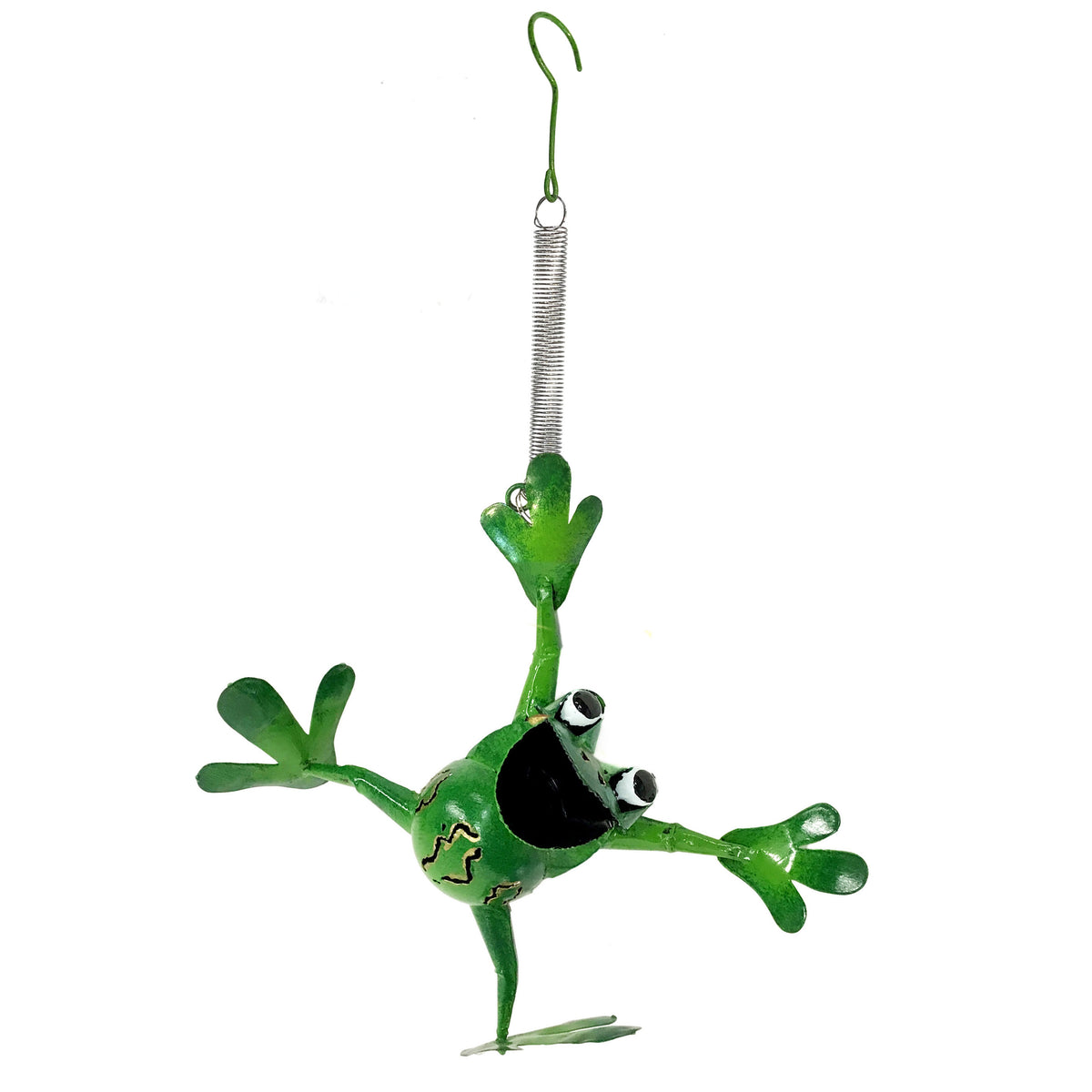 Bouncy Ally Hanging Frog Sculpture