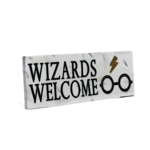 Wizards Welcome Desk Sign