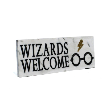 Wizards Welcome Desk Sign