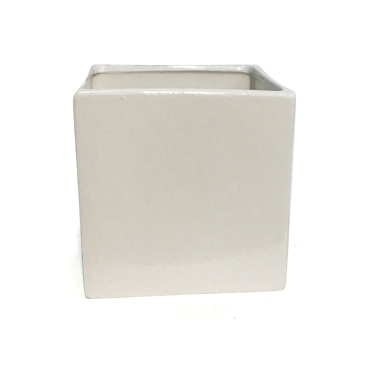 Pot, Ceramic, 6in, White Cube