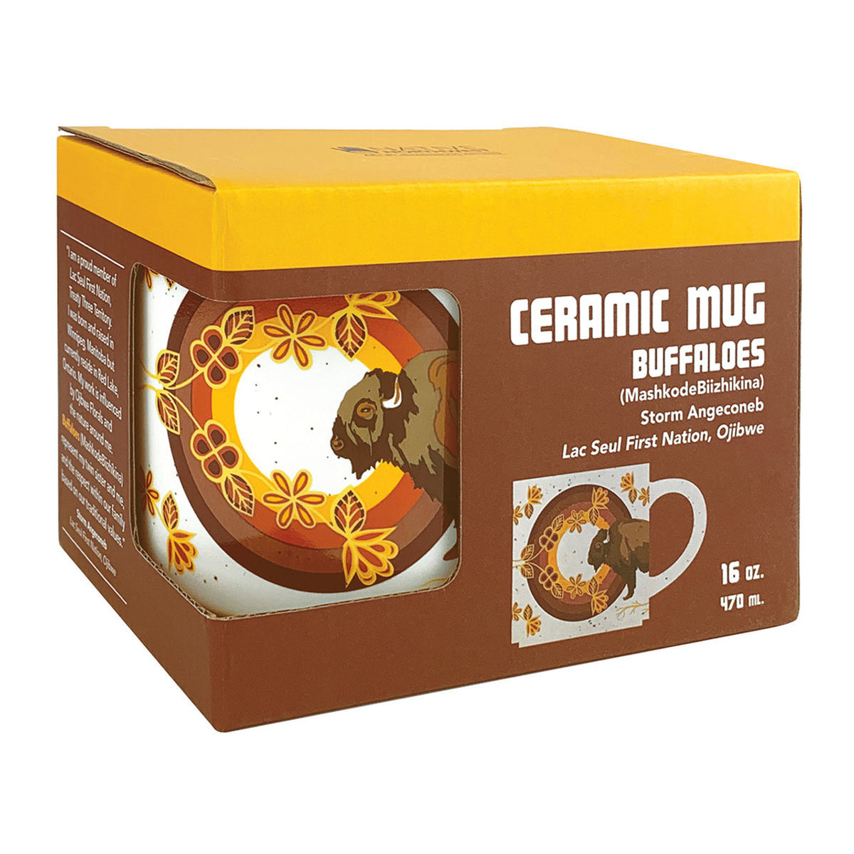 Ceramic Mug, Buffaloes, 16oz