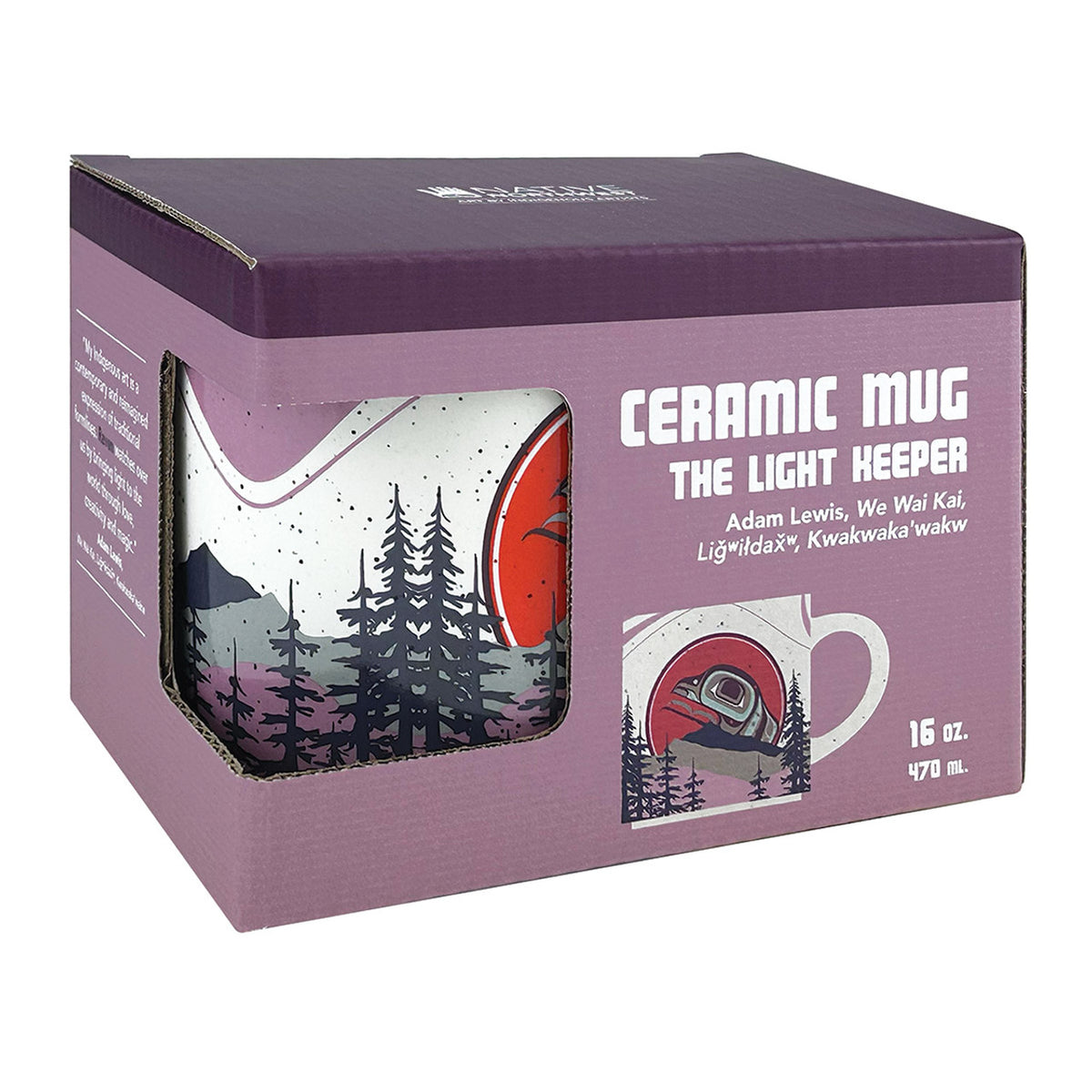 Ceramic Mug, The Light Keeper, 16oz