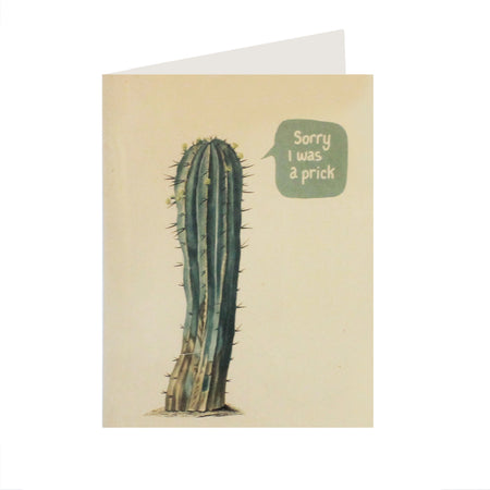 Sorry I Was A Prick Card