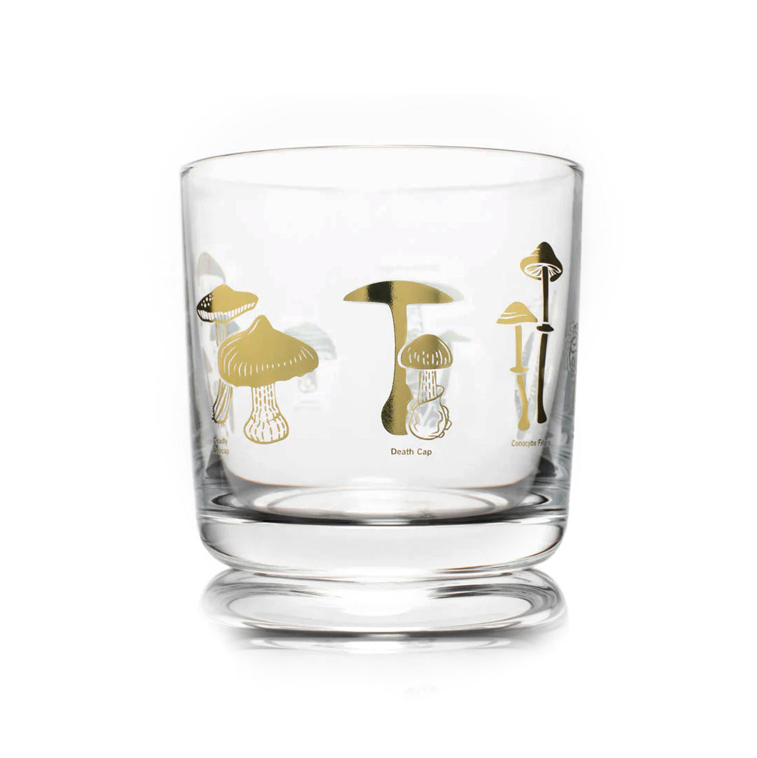 Poisonous Mushrooms Whiskey Glass