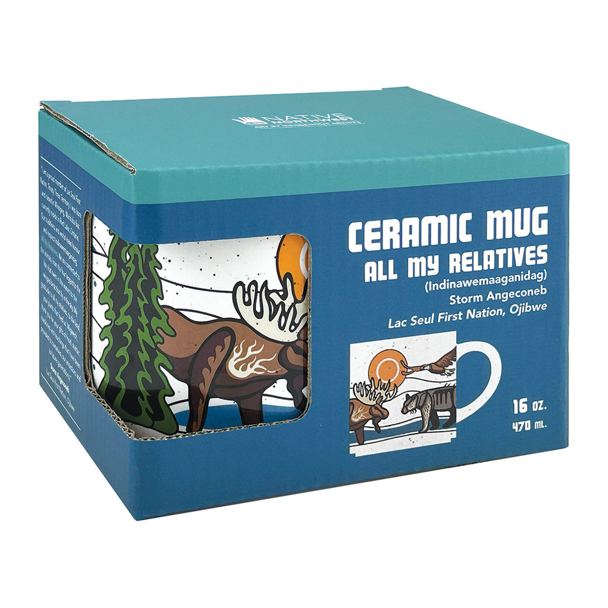 Ceramic Mug, All My Relatives, 16oz