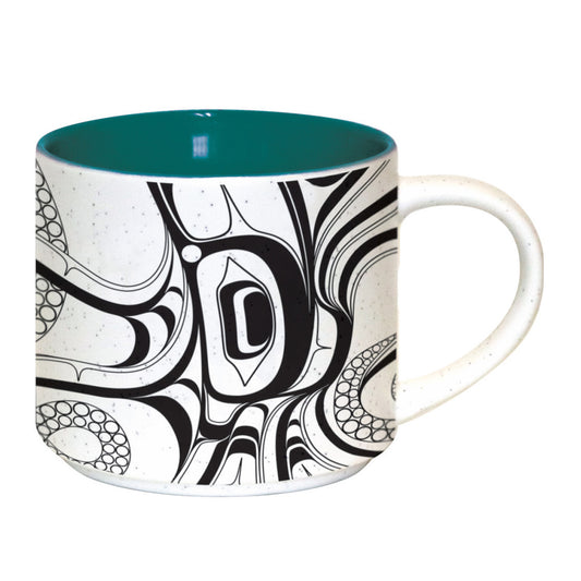 Ceramic Mug, Octopus, 16oz