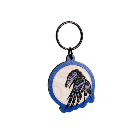 Raven Moon Keychain