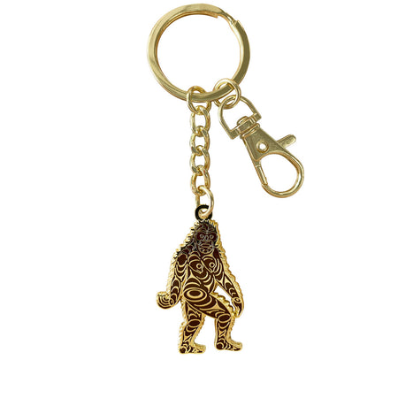 Sasquatch Enamel Keychain