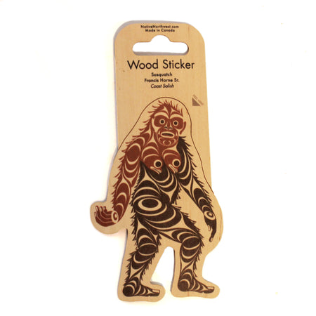 Sasquatch Wood Sticker