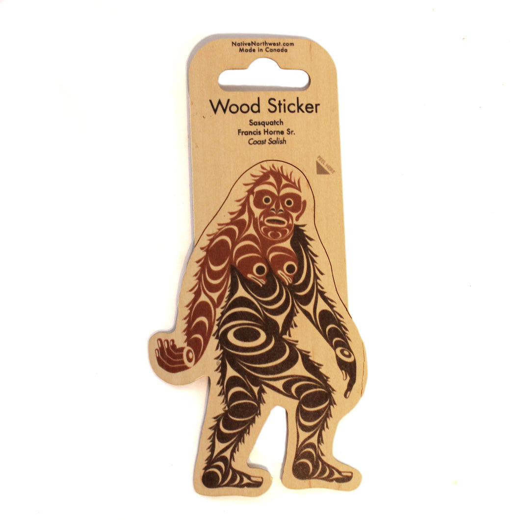 Sasquatch Wood Sticker