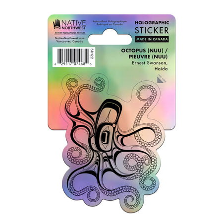 Octopus Holographic Sticker