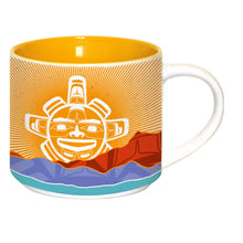 Load image into Gallery viewer, Ceramic Mug, Chilkat Sun 16oz
