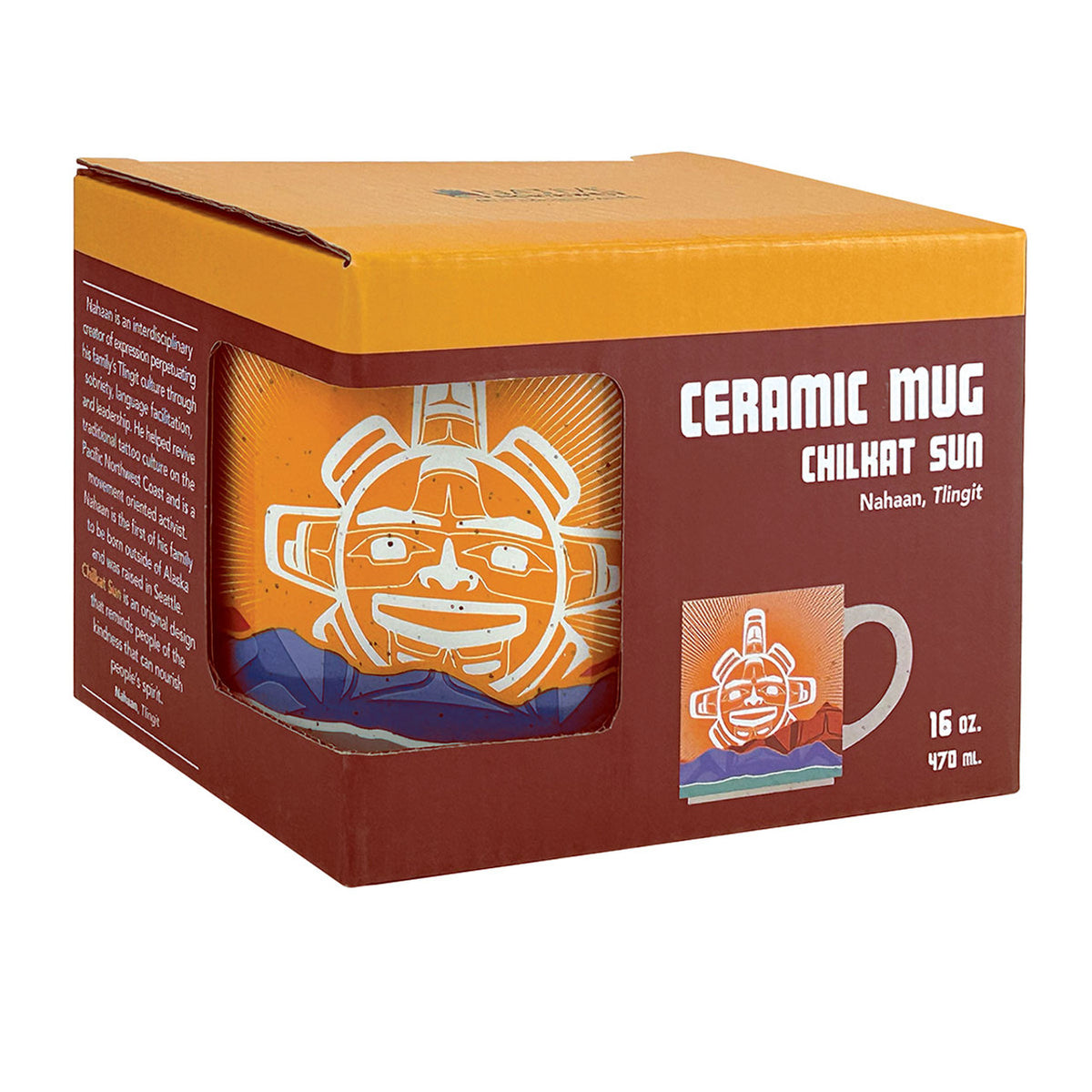 Ceramic Mug, Chilkat Sun 16oz