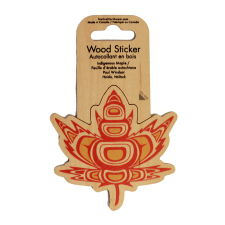 Indigenous Maple Wood Sticker