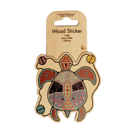 Turtle Wood Sticker