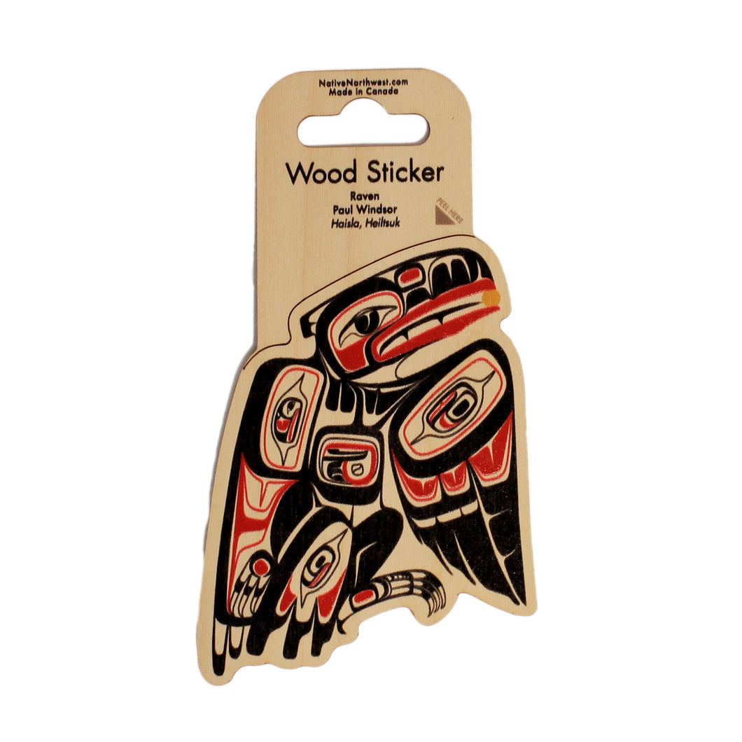 Eagle Wood Sticker