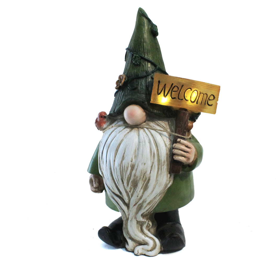 Polyresin Zanni Solar Gnome Statue