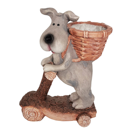 Scooter Dog PLanter