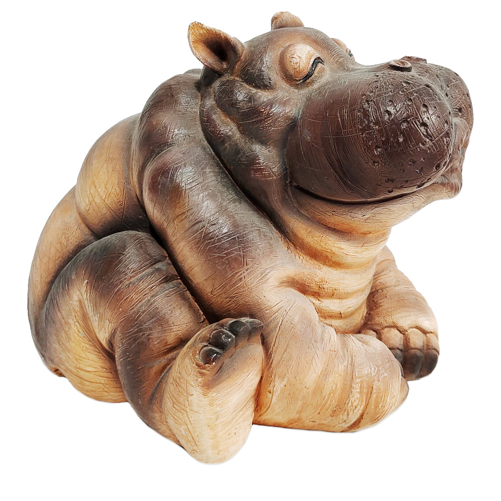 10in Hippo Statue