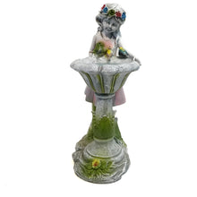 Load image into Gallery viewer, Angel At Birdbath Statue
