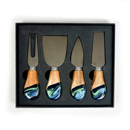 Resin Cheese Knife Set, Northern Ligths