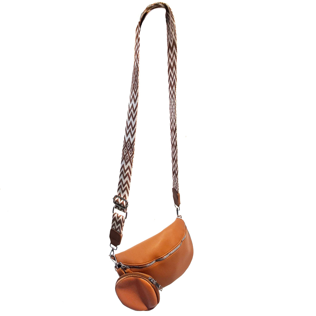 Emma Belt Bag W/ Coin Purse, Caramel