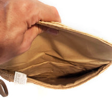 Load image into Gallery viewer, Lucy Straw Envelope Bag w Shoulder Strap
