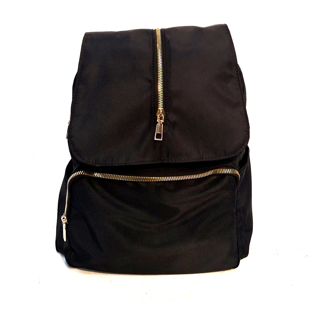 Olivia Nylon Backpack, Black