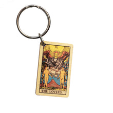 Load image into Gallery viewer, Wooden Tarrot Card Keychain
