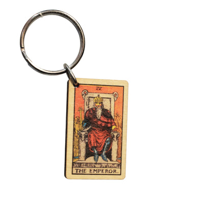 Wooden Tarrot Card Keychain