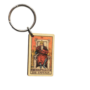Wooden Tarrot Card Keychain