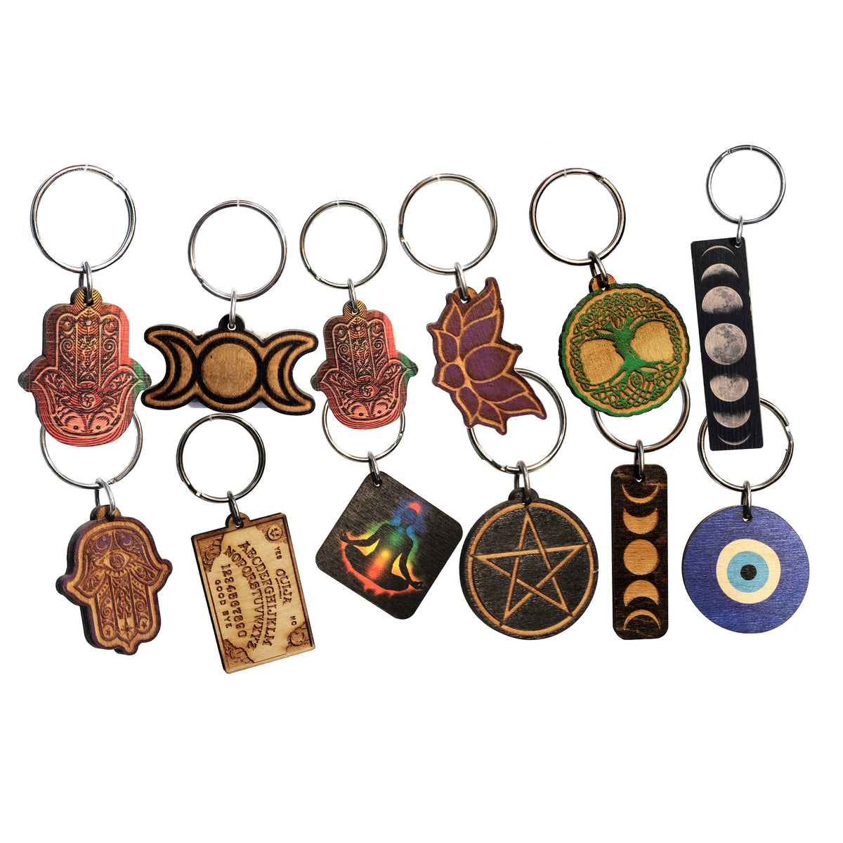 Wooden Spiritual Keychain