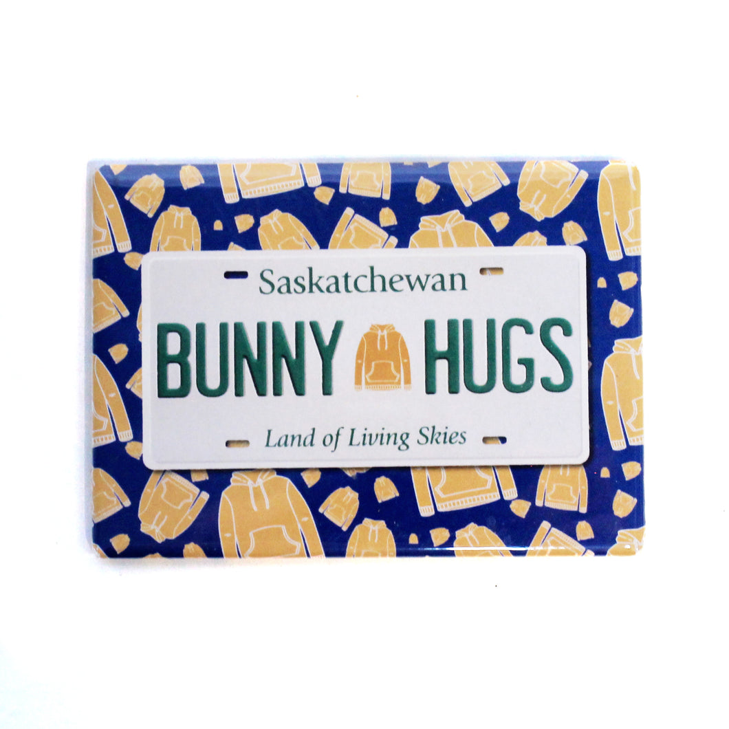 Magnet, Photo, Bunny Hugs License Plate