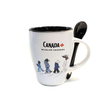 Mug, Boxed, Animals Walking on Abbey Road w/ Spoon