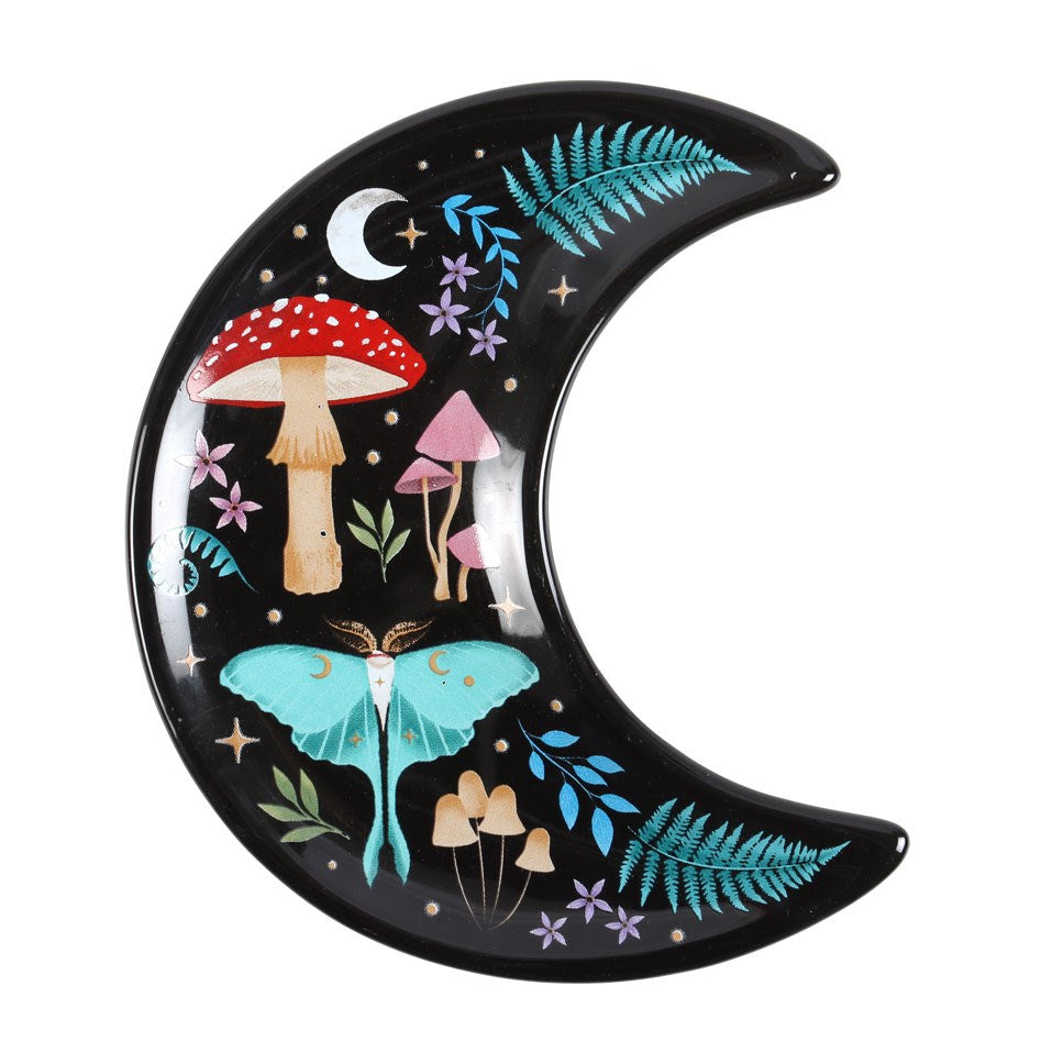 Ceramic Trinket Moon/Mushroom  Dish