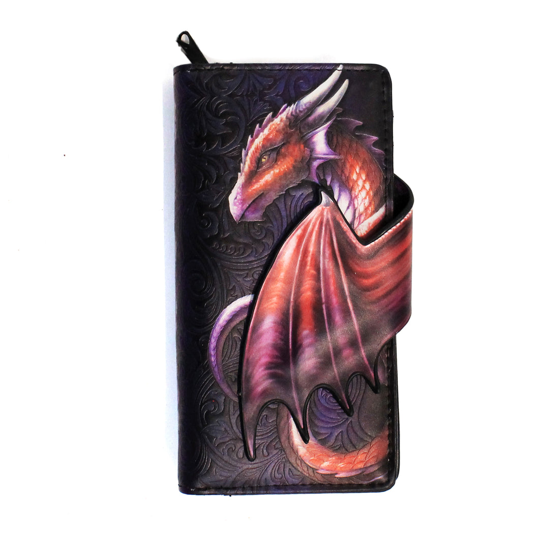 Embossed Wallet: Dragon Take FLight