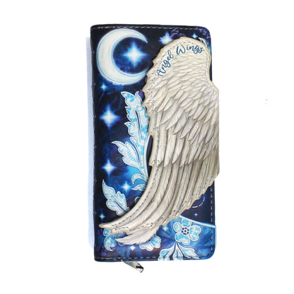 Embossed Wallet: Angel Wings
