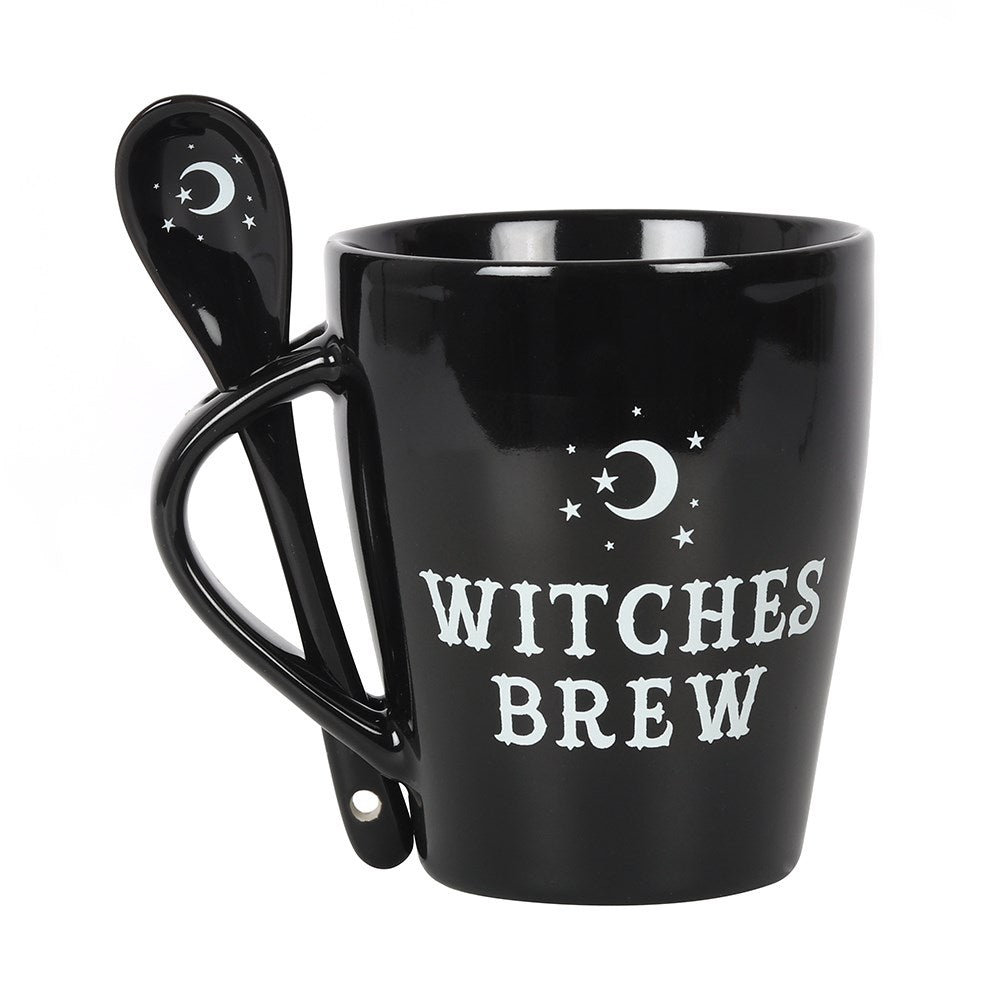 Ceramic Mug W/ Spoon : Witches Brew