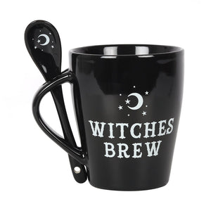 Ceramic Mug W/ Spoon : Witches Brew