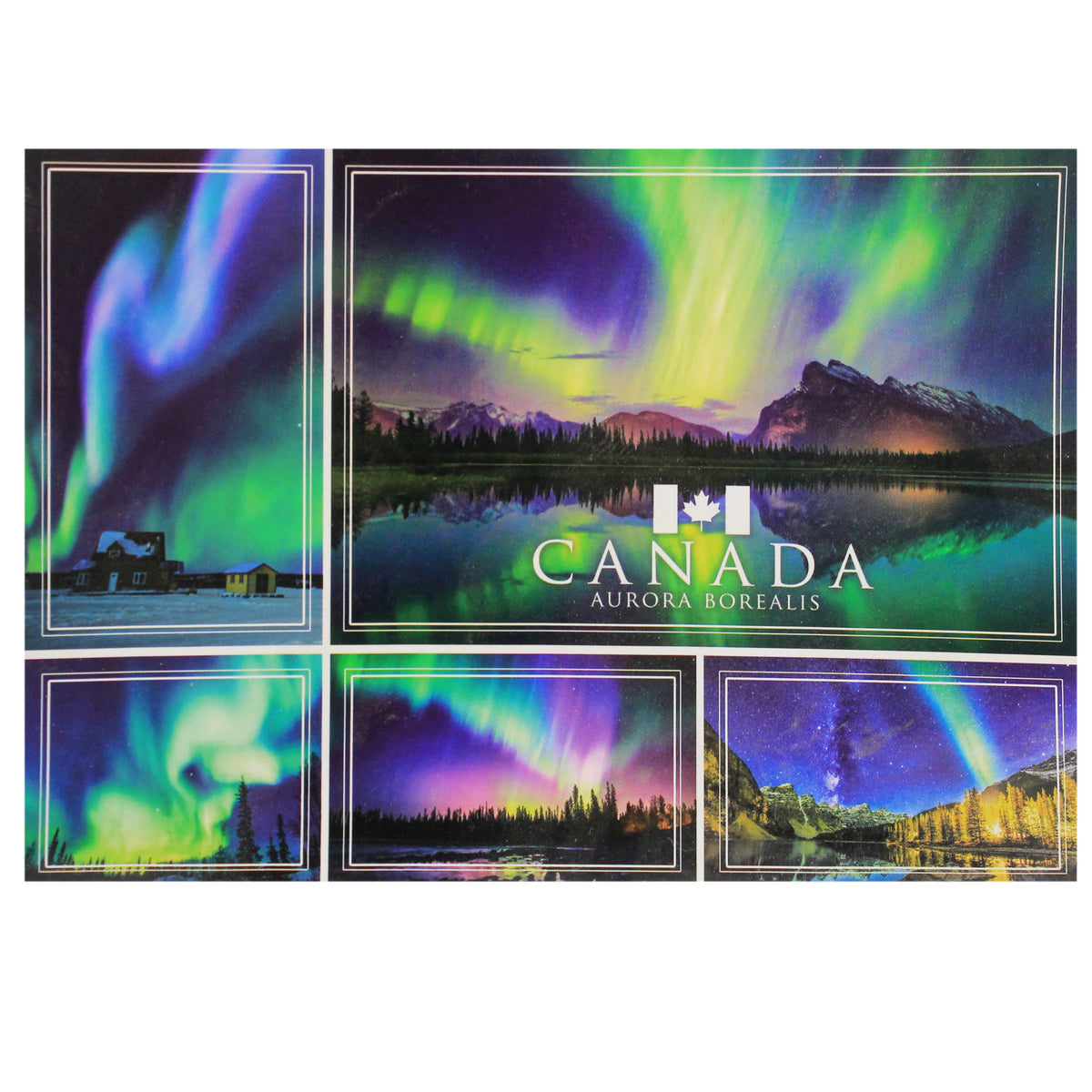 Postcard, 5x7in, Aroura Borealis