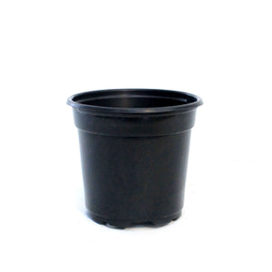 4in Black Plastic grow pot