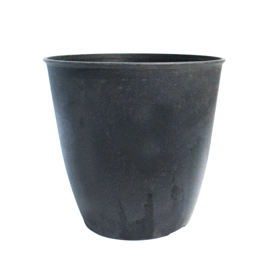 Planter, 9.5in, Round Aged Black