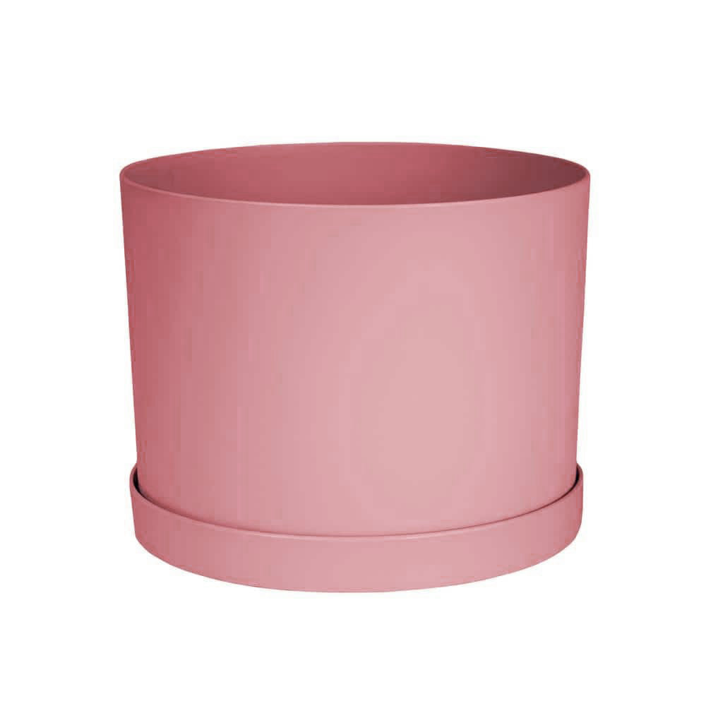 Planter, 6in, Mathers with Saucer, Rose
