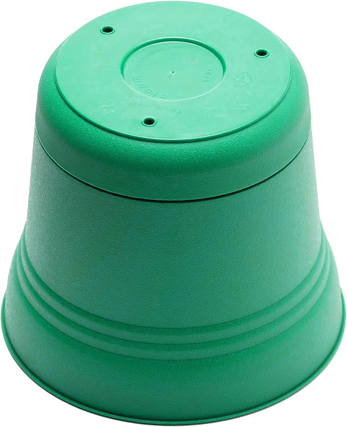 Pot, 10in, Saturn with Saucer, Mint Green