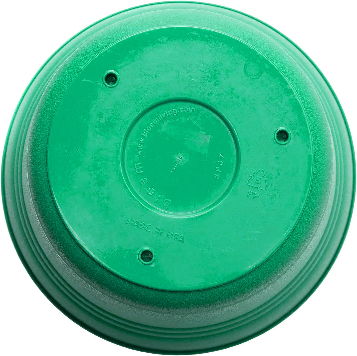 Pot, 7in, Saturn with Saucer, Mint Green